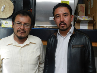 Dr. Jorge Castro Ramos y el M.C. Fabian Villa Manriquez