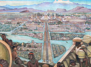 mural diego rivera tenochtitlan