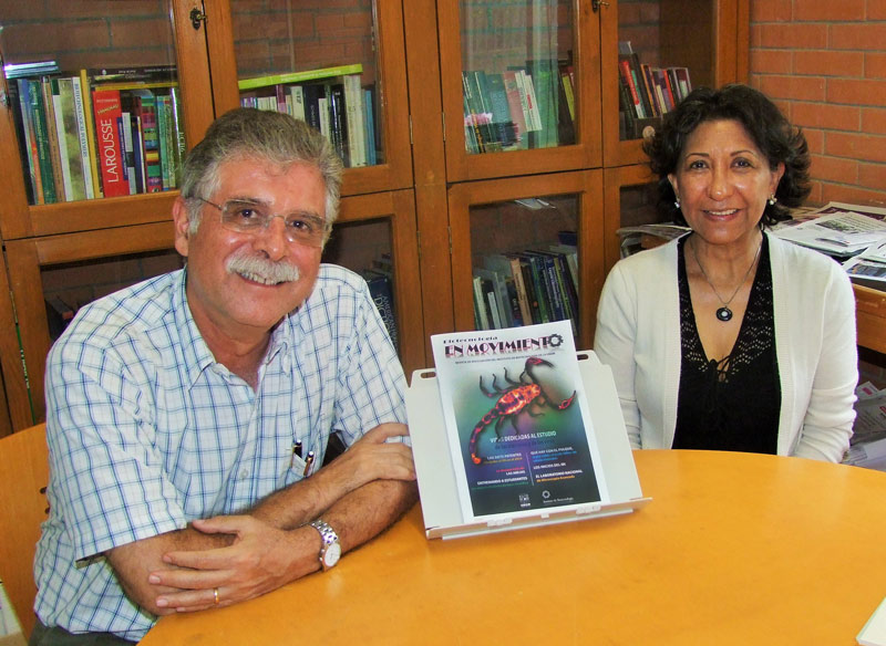 Enrique Galindo Fentanes y Georgina Ponce editores de la revista