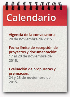 calendario convocatoria invenciones tecnologicas yucatan2015