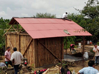 Vivienda de bambu San Fco