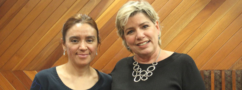 Sara Espinosa Padilla del INP y Carmen Aláez Versón del Inmegen.